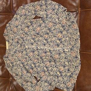 Anthropologie Pins & Needles Floral Print Women's Blouse Small